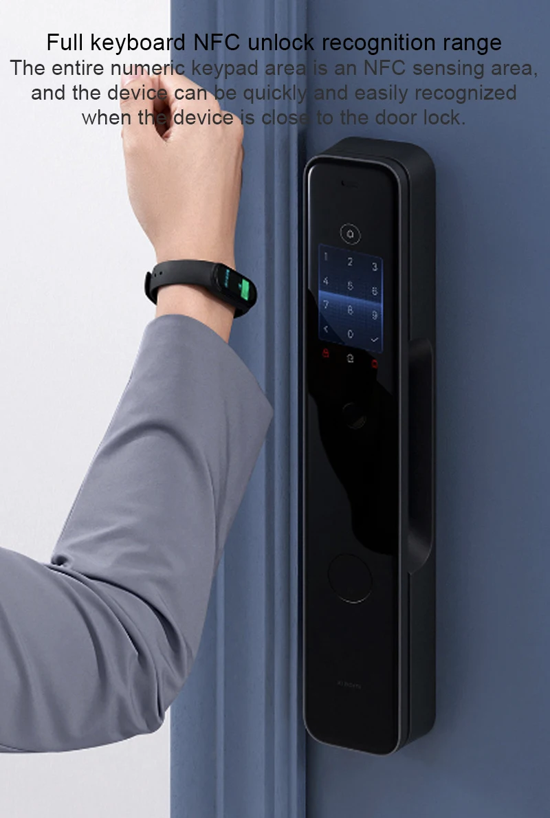 Xiaomi Smart Door Lock M20 Automático Eletrônico Bloqueio Push pull