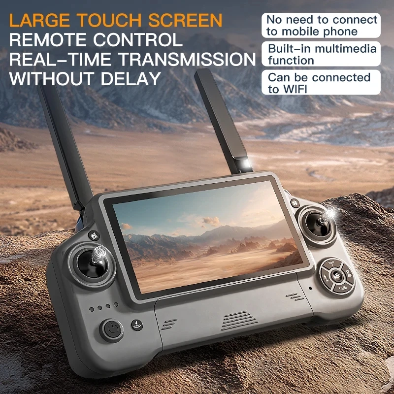 2025 Nuovo drone professionale GPS con schermo per fotocamera HD 8K, gimbal remoto a 3 assi per evitare ostacoli, quadricottero RC brushless FPV - immagine 5