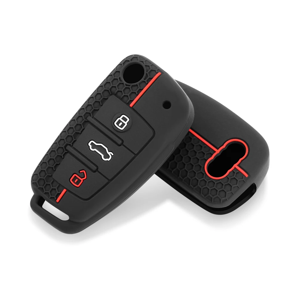 Silikon Auto Schlüssel Fällen Schutz Abdeckung Für Audi A1 A3 A6