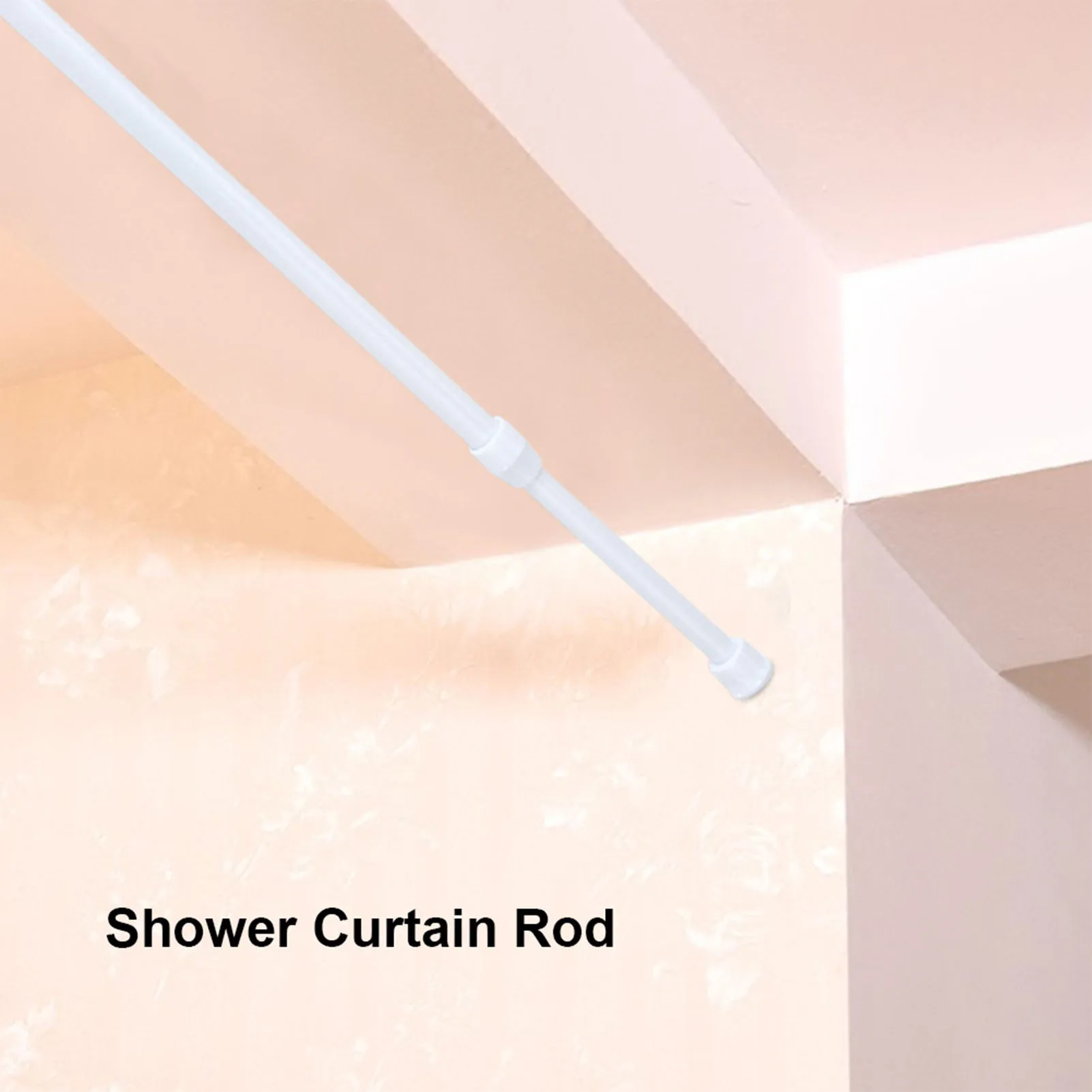 Shower Curtains Adjustable Spring Loaded Tension Rod Extendable Closet Window Rail Pole