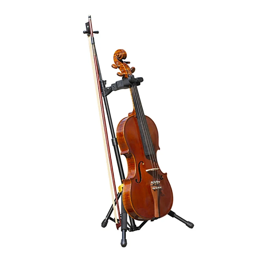 

Flanger FL-13 Violin Stand Looped Violin Metal Stand Hanging Bow Violin Parts Accessory Black 3 Legged Support Bracket