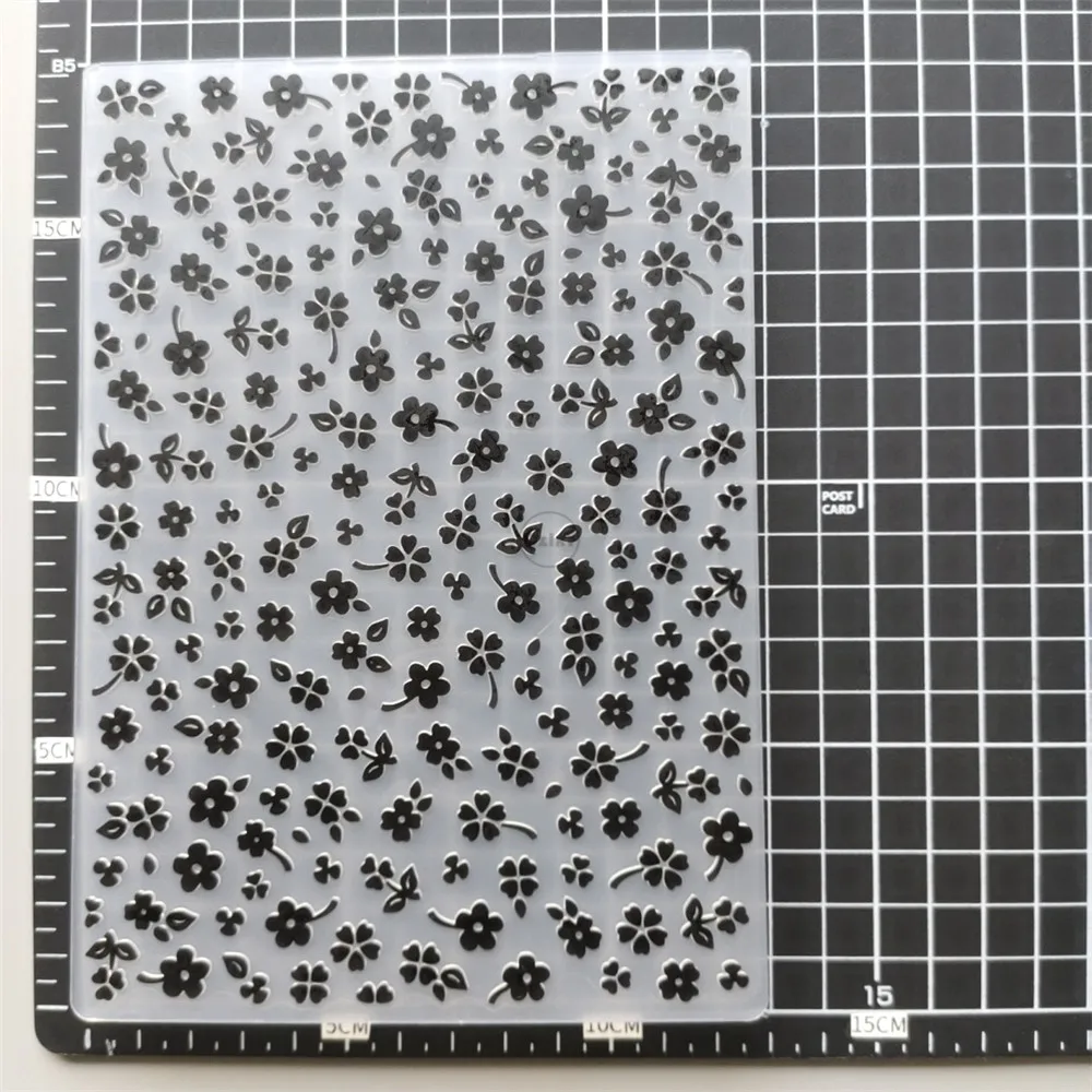 Embossing Folder Flower Mosaic Embossing Folders for Scrapbooking Paper Album Cards Making Supplies 3D Plastic Stencils Crafts