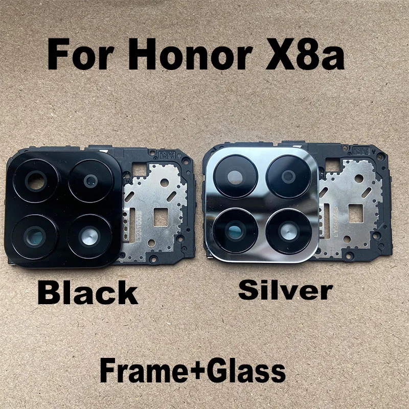 Cover Per Honor X8a Con Anello Rotante 360° E Slot Porta Tessere - Include 3 Pellicole Vetro Temperato - Nero