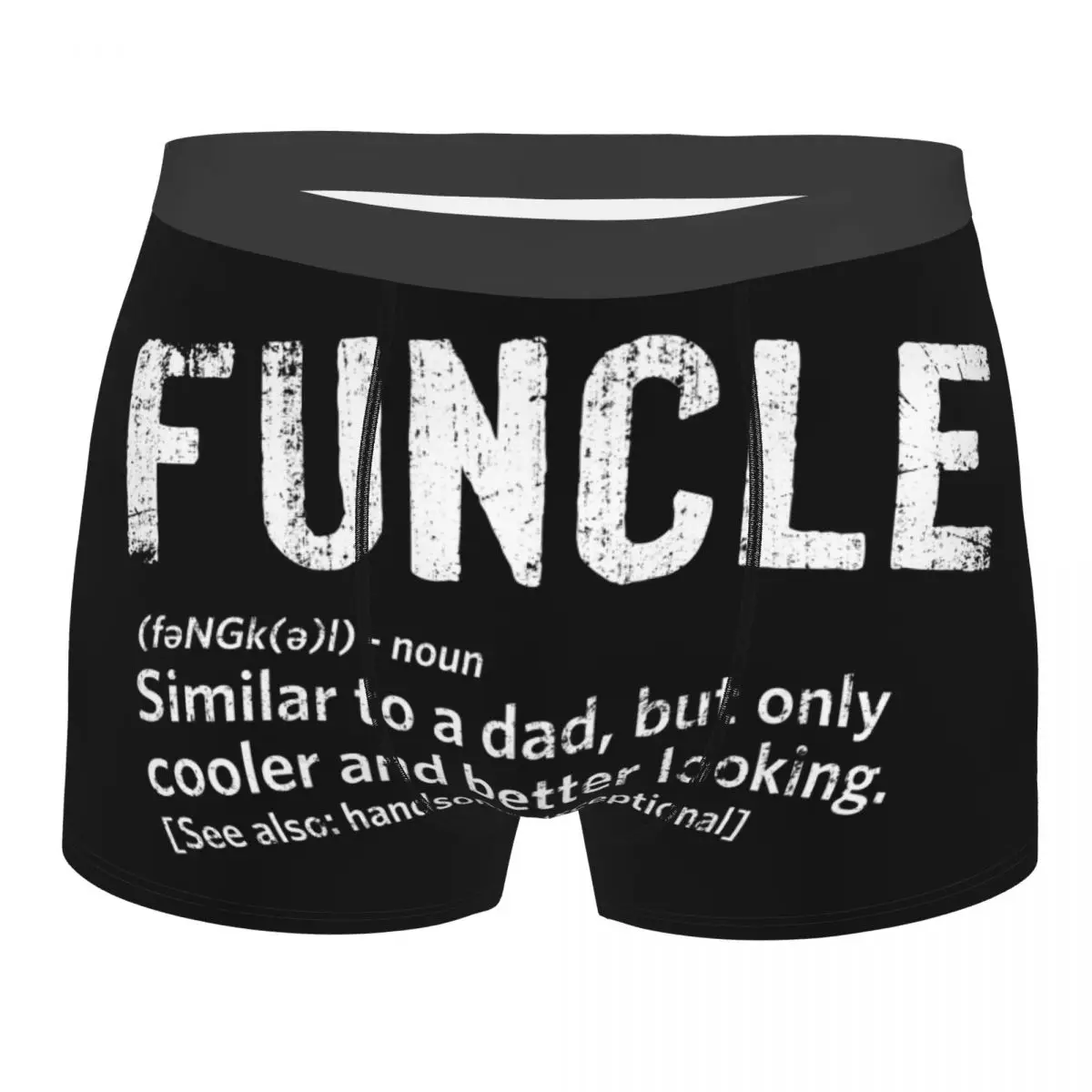 Funcle Fun Uncle Definition Man Underwear Niece Nephew Gift Boxer