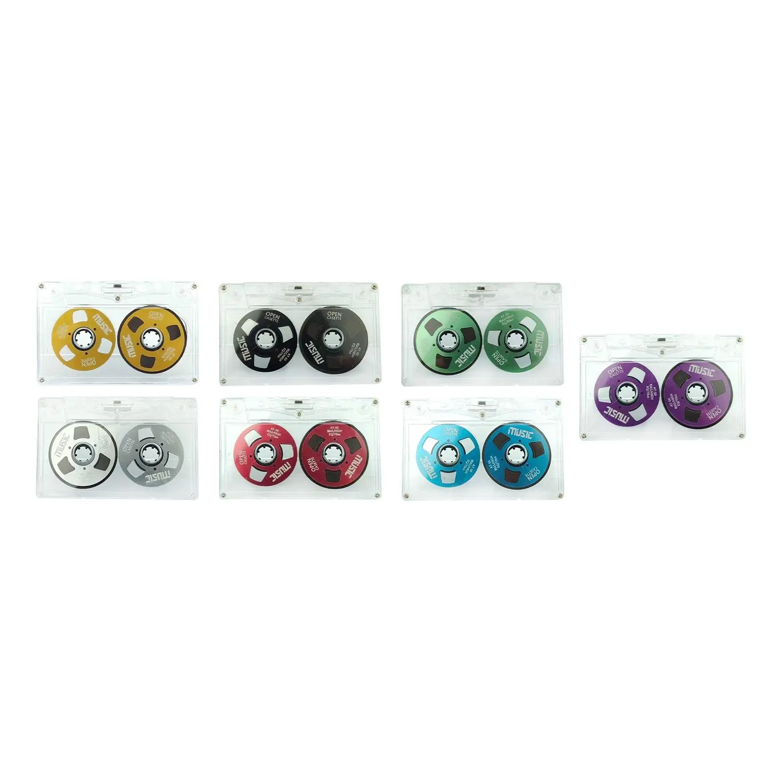 Double Sided Blank Cassette Tape,Audio Recording Empty Cassette Record 50 Mins for Conferences