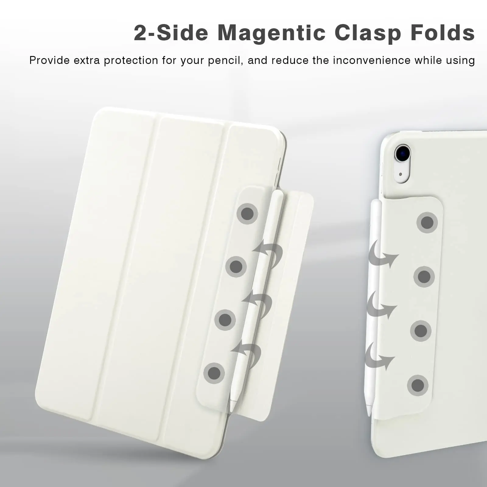 Premium Magnetic Attachment Slim Trifold Stand Case