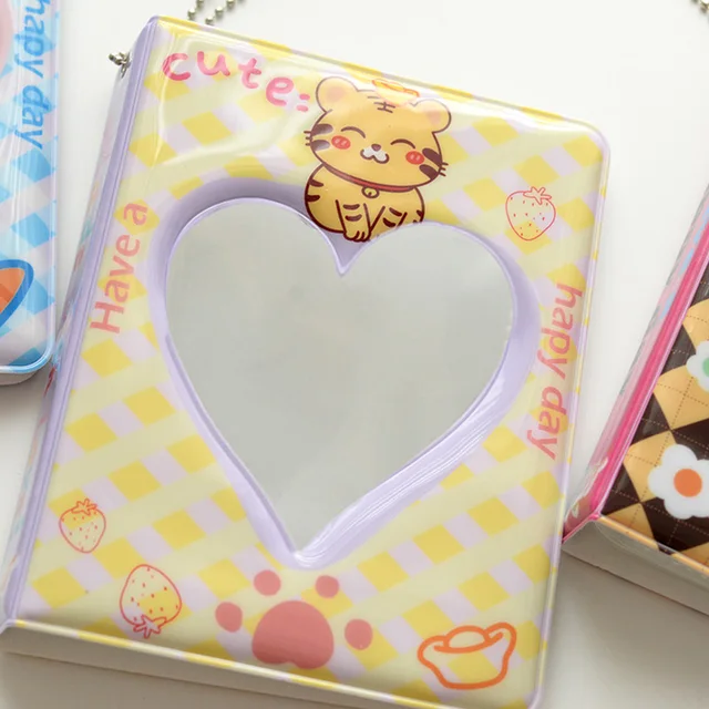 Catoon Photocard Holder Fotóalbum 3 Hüvelykes 36/64 Zsebek Kis Kötőanyag A Kártyákhoz Kpop Love Heart Hollow Photocards - Image 4