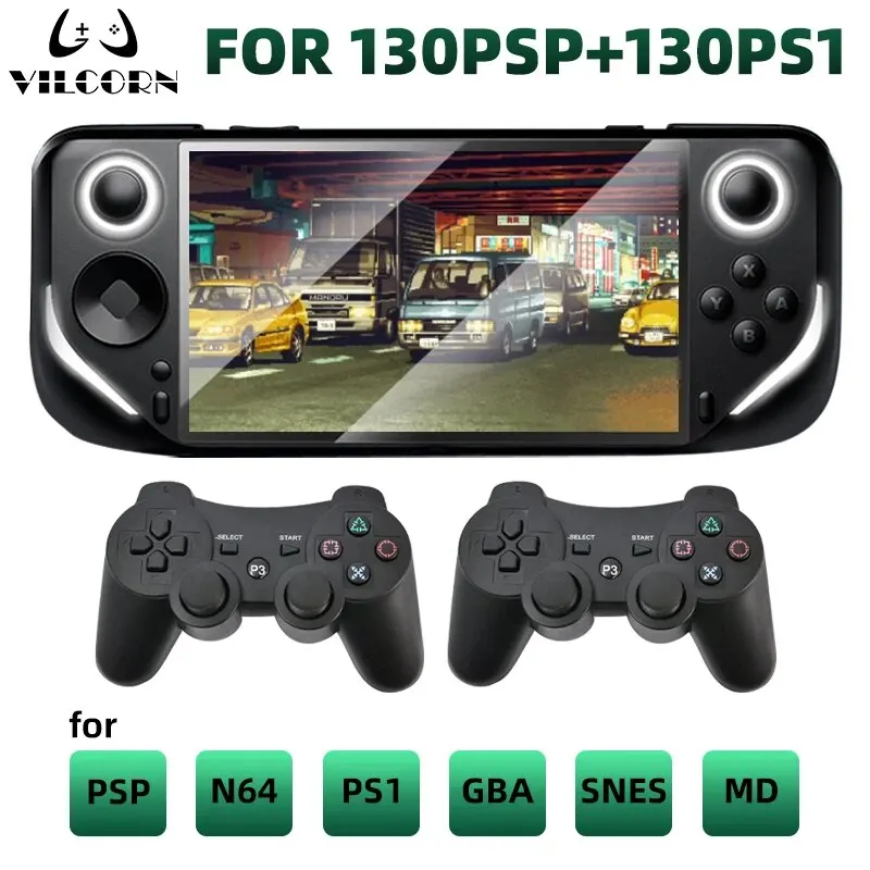 Console Di Gioco Portatile Wireless Lettore Di Gioco Portatile Con Schermo Ips Da 5 Pollici Per Il Gioco Retrò 40000 Per Console Tascabile Psp Ps1 N64