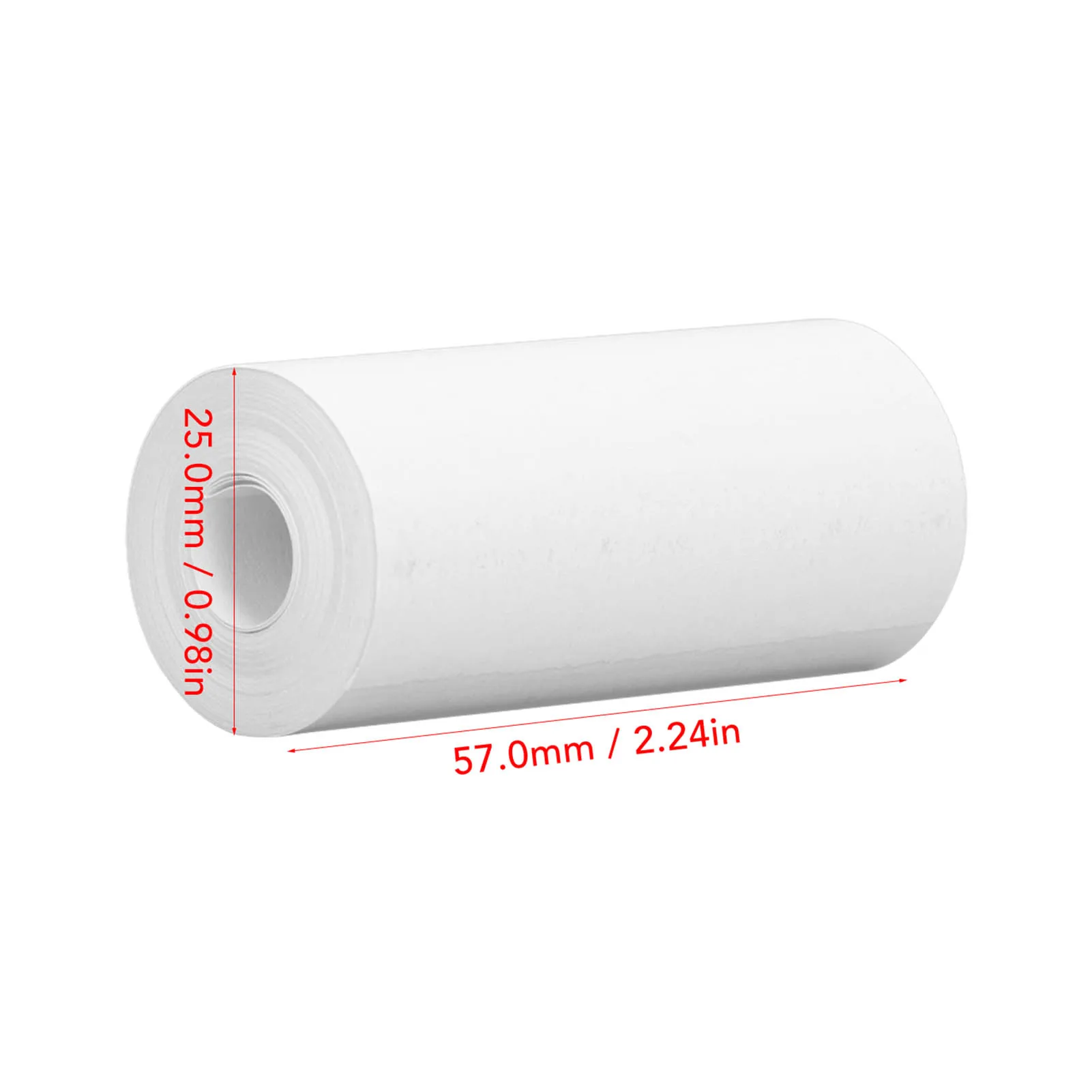 【Flash Sale】10 Rolls Thermal Print Paper Portable Coreless HD Thermal Refill Print Paper Set Thermal Receipt Paper Roll
