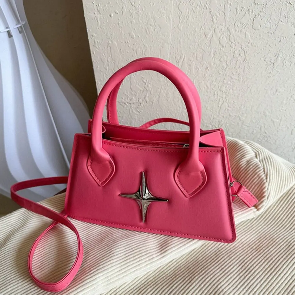 Borsa a tracolla quadrangolare con design a stella in pelle PU a tracolla piccola a tracolla per donna e ragazza_voghion.com