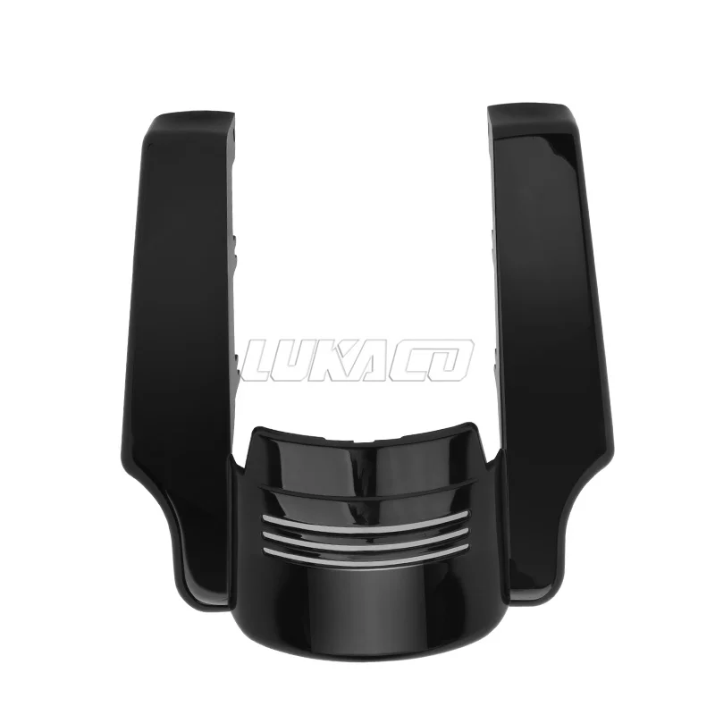 Motorcycle Stretched Rear Fender Gloss Black Extension Filler For