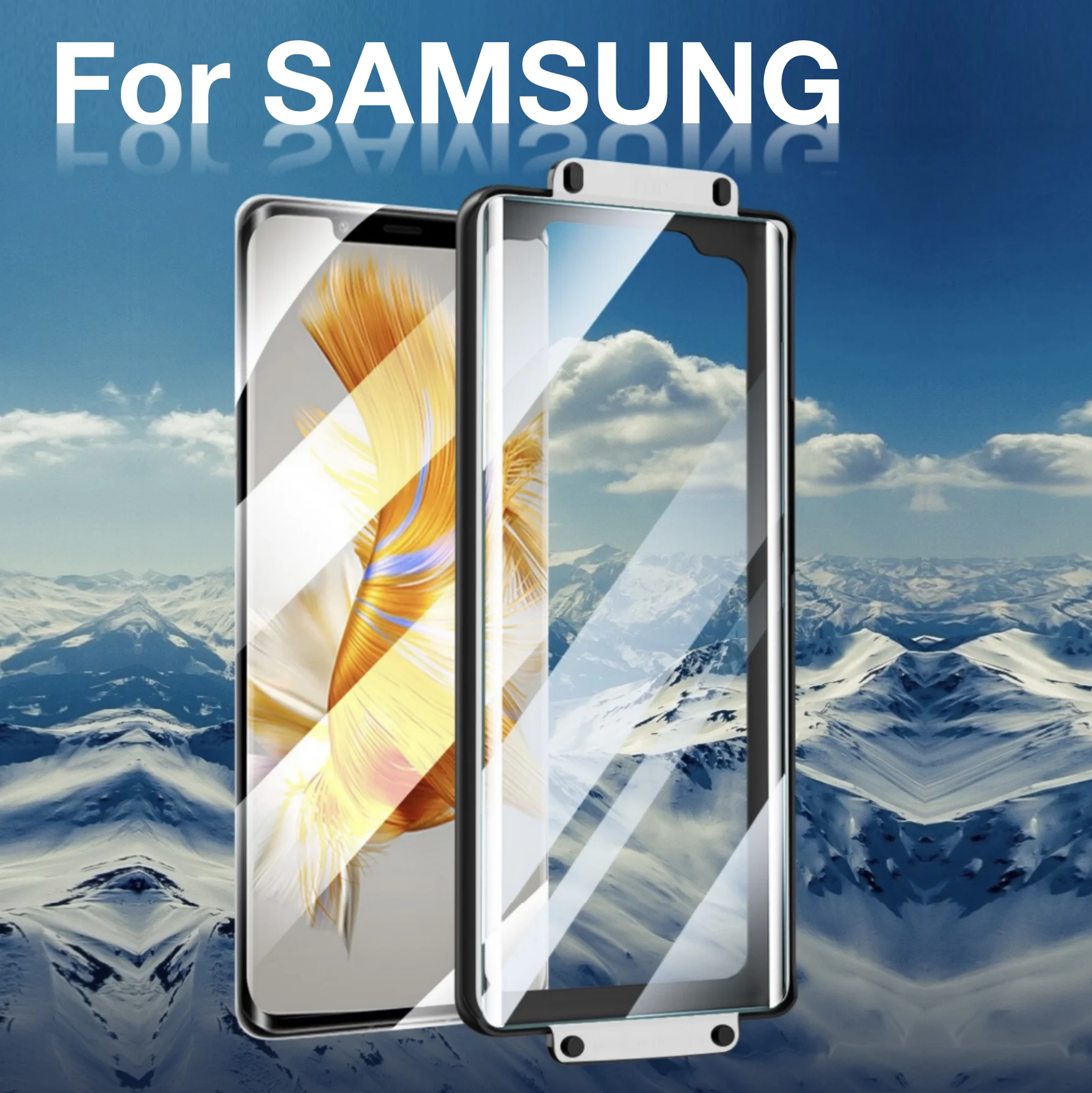

For Samsung S23 Ultra S22 S21 S20 Note 20 10 9 PLUS Screen Protector Explosion-proof Galaxy Glass Protective with Install Kit