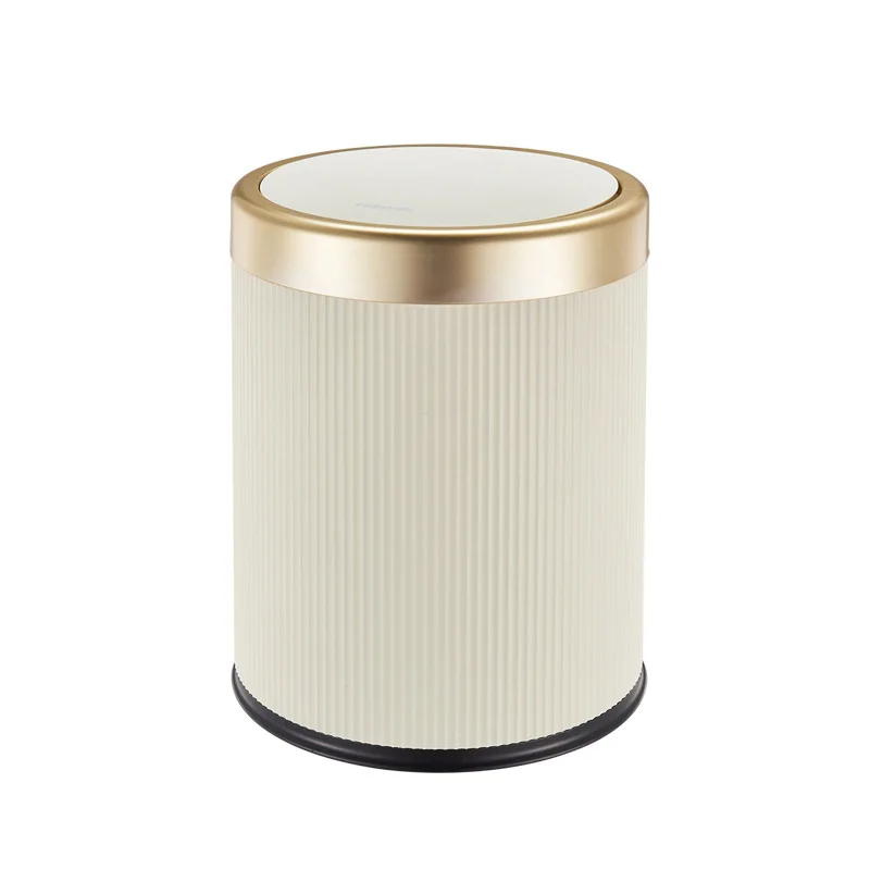 Household High-looking Living Room Kitchen Bedroom Indoor and Outdoor Double-bucket Trash Can Press with Lid Trash Can