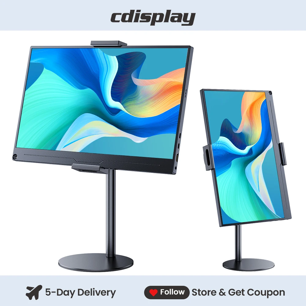 Cdisplay 책상 아이패드 거치대 높이 조절 가능 태블릿 거치대 13-24.5cm 확장 가능 핸드폰 거치대 아이패드 아이폰 프로용 태블릿거치대