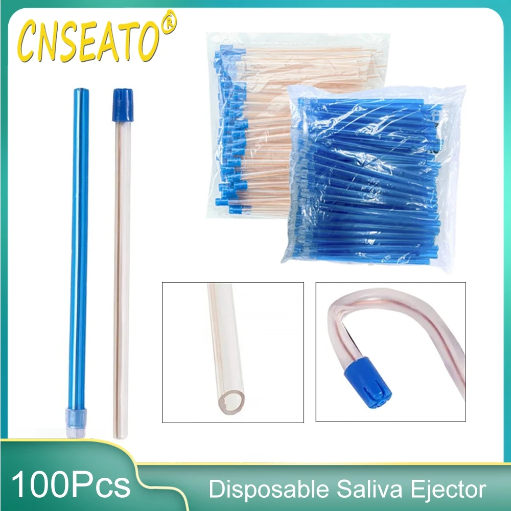 

100Pcs/Bag Dental Saliva Ejector Hose Aspirator Disposable Weak Suction Tube Tips Tools Oral Care Tools Dentistry Materials