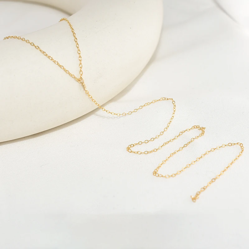 

Y Necklace 14K Gold Filled Choker Handmade Pearl Pendants Collier Femme Kolye Collares Boho Long Necklace Minimalist Jewelry