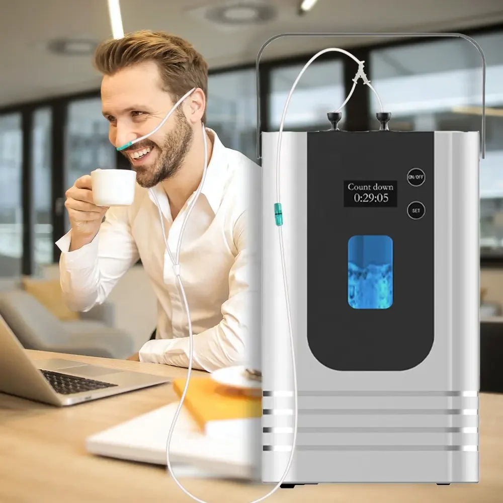 Hydrogen Generator Portable Hydrogen Inhalation Machine Pem Hydrogen Inhalation Machine Breathing 300ml+oxygen 150ml 3