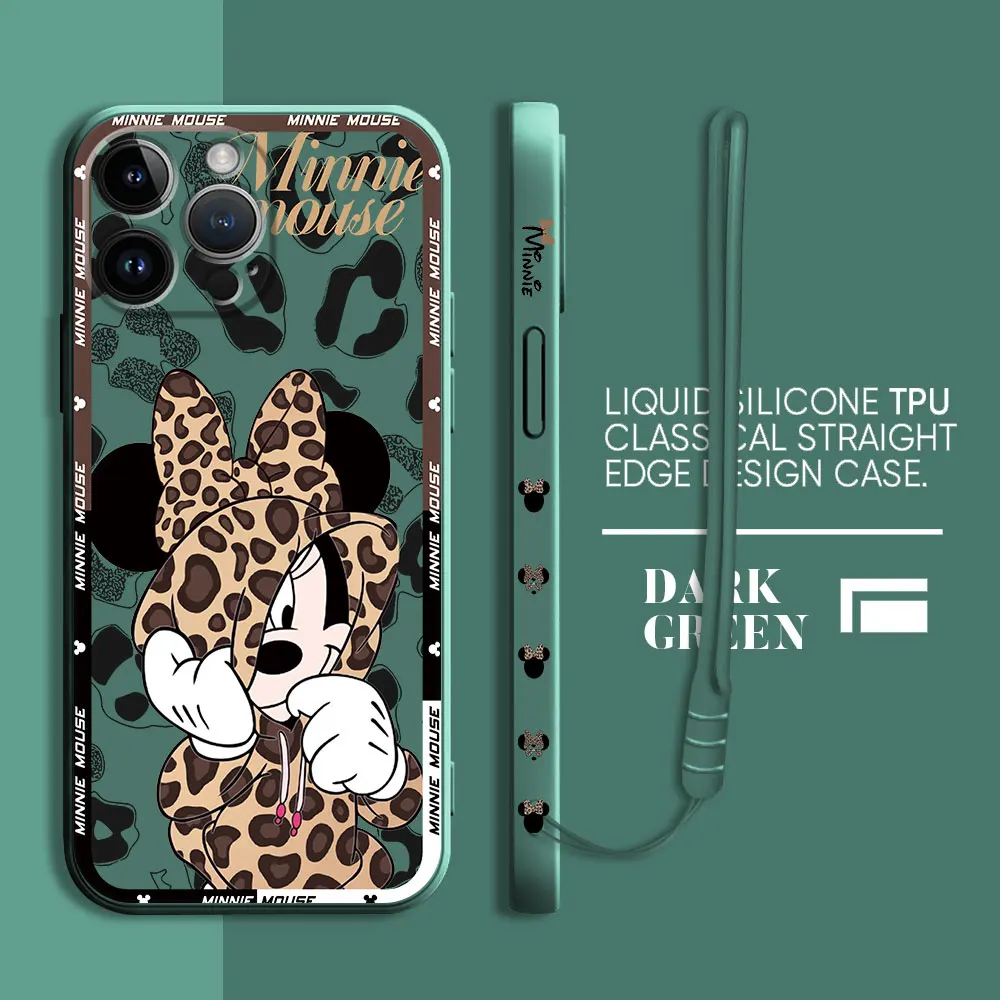 thumbnail image 1 of Funda de silicona suave para teléfono móvil Apple, carcasa de Mickey y Minnie Mouse para iPhone 13 Pro, 8, 7, 12 Mini, XR, 14, ProMax, 11, SE, XS, Max, 15 Plus, 1 of 5