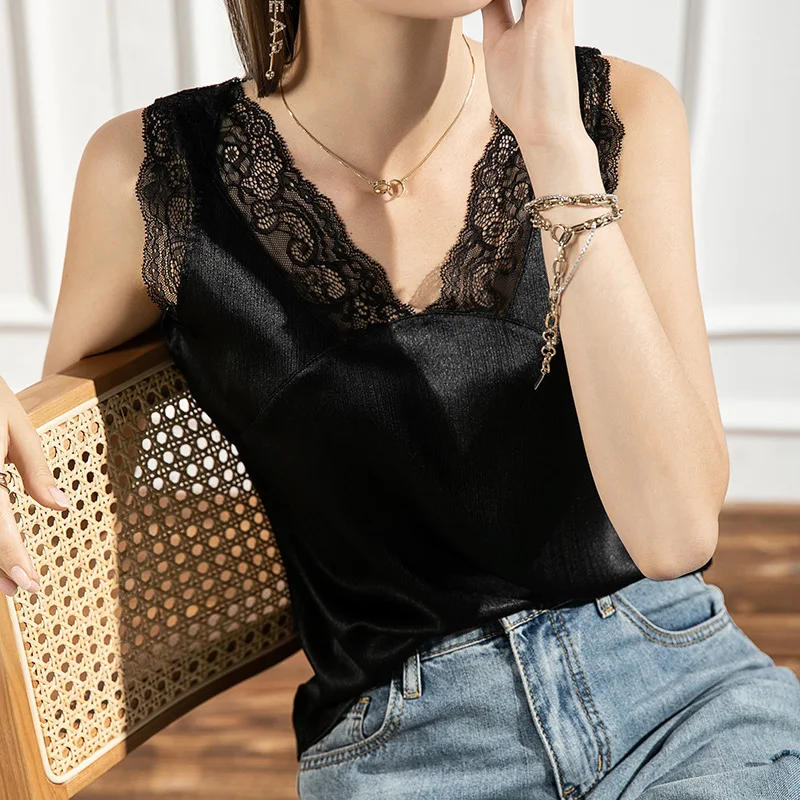 

HIgh Quality 2024 Women Tops Lace Stripe Design Summer T-Shirt Female Clothing Sexy Crop Top Clothes Casual Blouse Y2k Traf