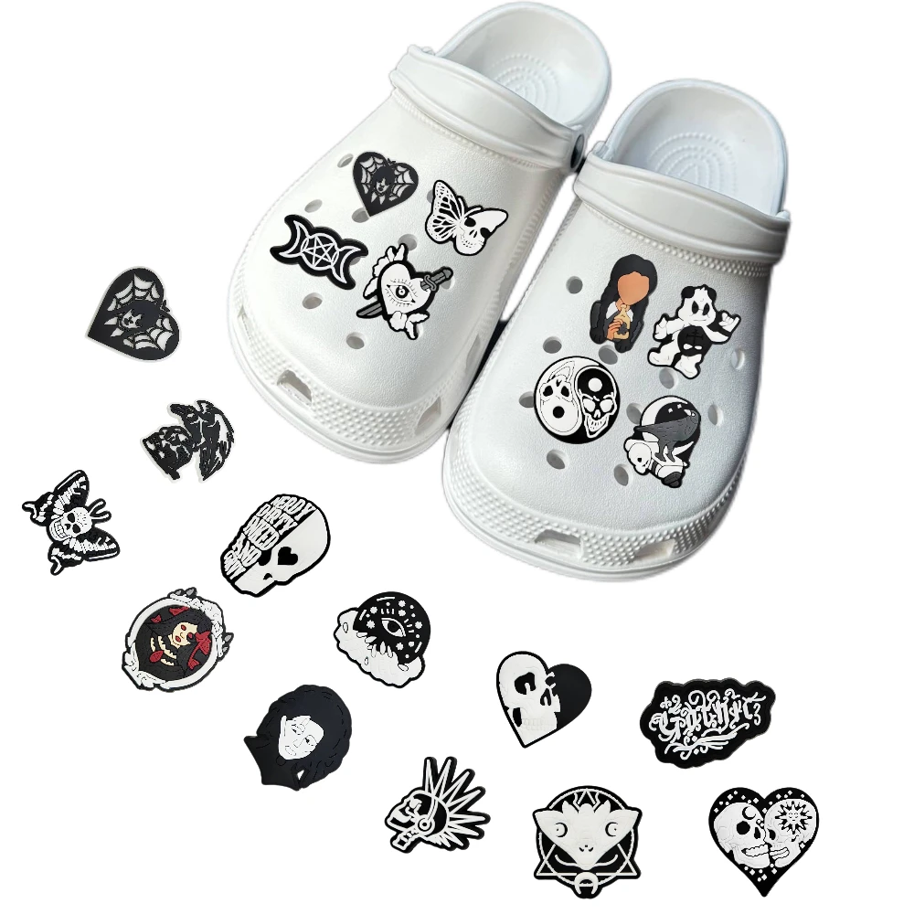 

New Gothic style Cartoon series Hole shoe buckle Accessories Decorations Fit Wristband Charm Party Present