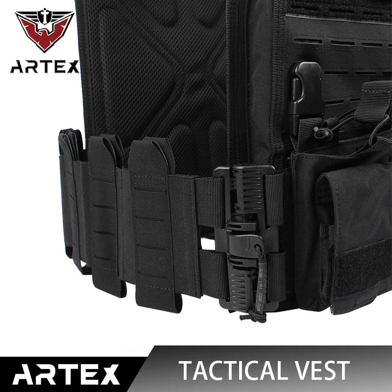 Artex Modular Plugboard High-Strength Wear-Resistant Waterproof Nylon Outdoor Hunting Versatile Tactical Vest 8008