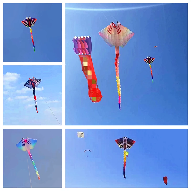 Free Shipping inflatable kites 800cm fish kites flying for adults kites line professional parachute to jump surfing kite Kevlar