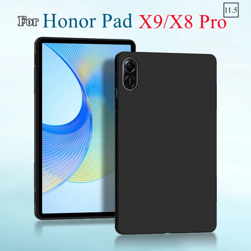 Capa para Tablet Flexível para Huawei Honor Pad Shell Tpu Preto Capa de Silicone Macia x9 x8 Pro Eln-w09 11.5 2023