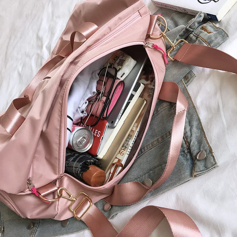 Training Yoga Sports Bags Fitness Gym Bags Wet Dry Separate Luggage Bag with Independent Shoe Compartment Travel Duffel Handbag 3