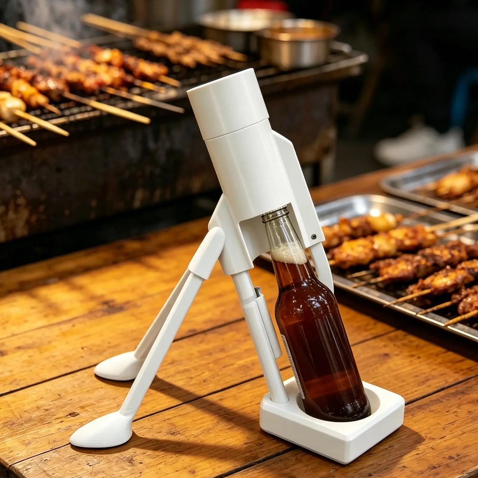 런치 스타일 맥주 오프너 프레스 다운 타입 바텐더 병따개 주방 도구 파티 결혼식 모임 여행 선물