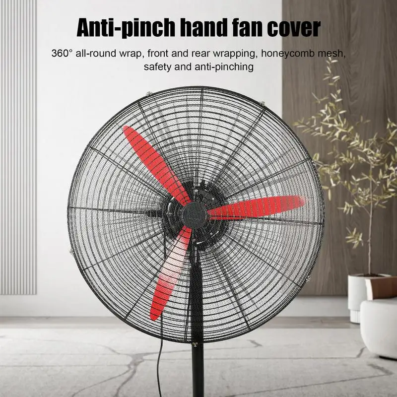 Electric Fan Guard Net Fan Dustproof Cover For Protect Kids Children Finger Protection Mesh In Stand
