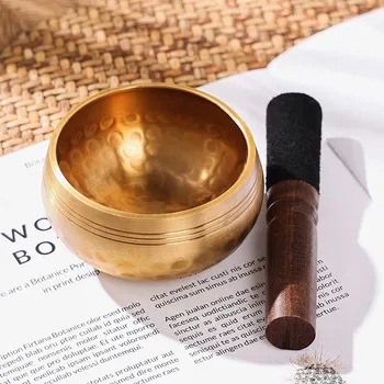 Ciotola tibetana Sound Healing Therapy Instruments Yoga Meditation Massage Handmade Chanting Bowl forniture per la religione buddista 1