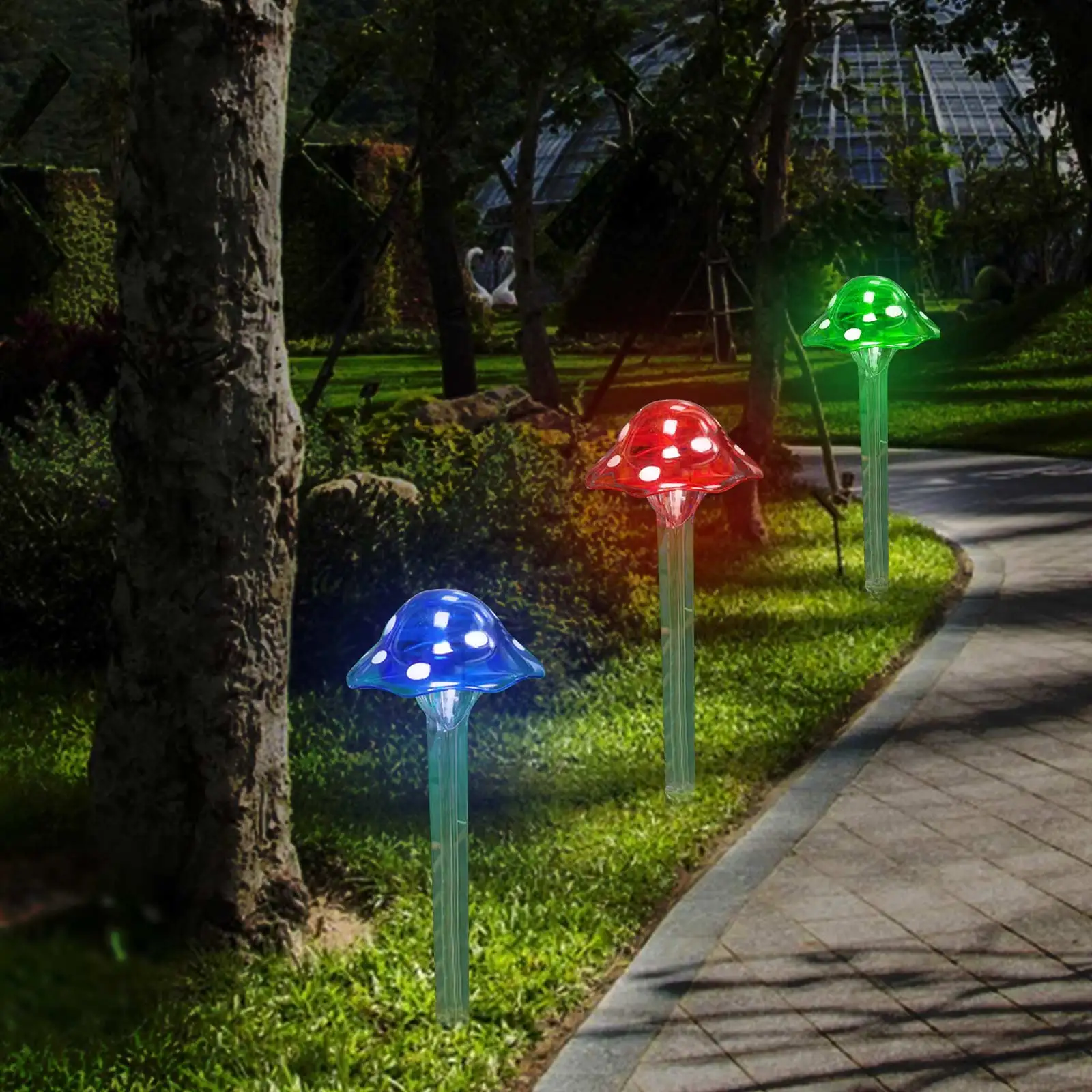 Lawn Light Mushroom Lamps 3pcs solar garden lamp