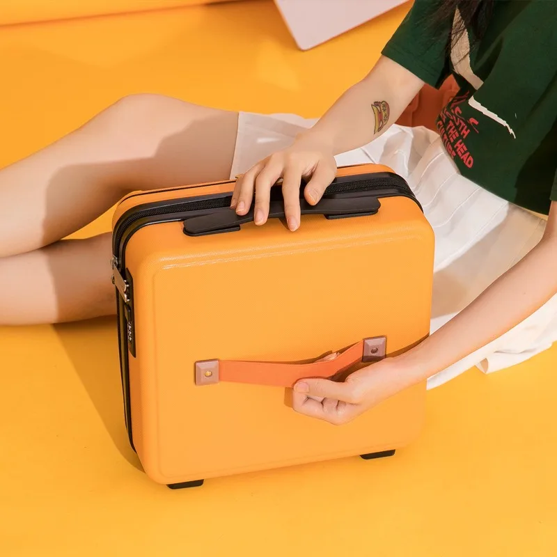 16 Inch Suitcase Cosmetic Bag Small Luggage Lockbox Small Light Suitcase Storage Box