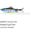 1pcs Multi Jointed Crankbaits Fishing Lures Jerkbait Minnow Wobblers For Pike Fish Trolling Bass Artificial Bait Hard Swimbait 4