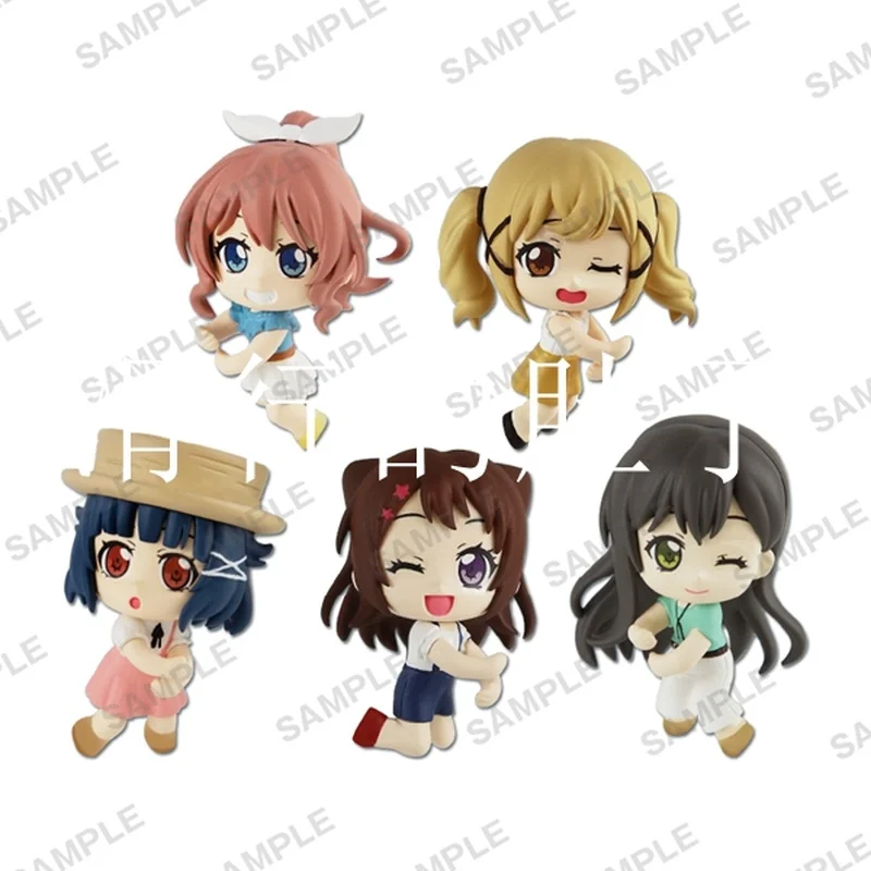 

Japan Bushiroad Gashapon Capsule Toy Online BanG Dream Poppin'Party Doll on Data Line Table Ornaments Model Toy Kids Gifts