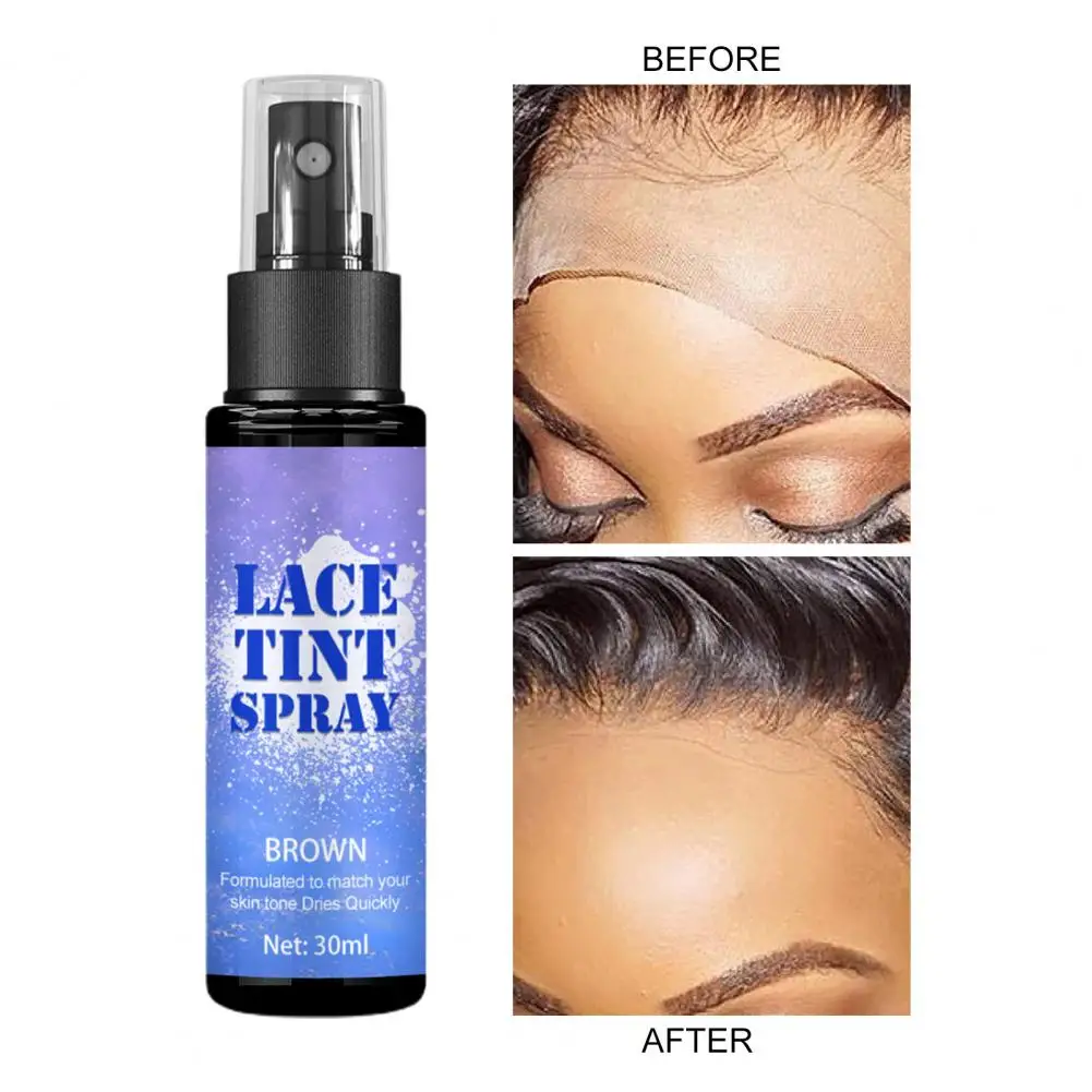 Easily Operation Wig Set Hair Dye Spray Non-irritating Easy to Color Practical Wigs Lace Melting Concealer Spray Hair Cream