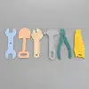6pcs children's toys teething tools shaped silicone teething teethers for teething babies daily use 6pcs set multicolor mixing 2