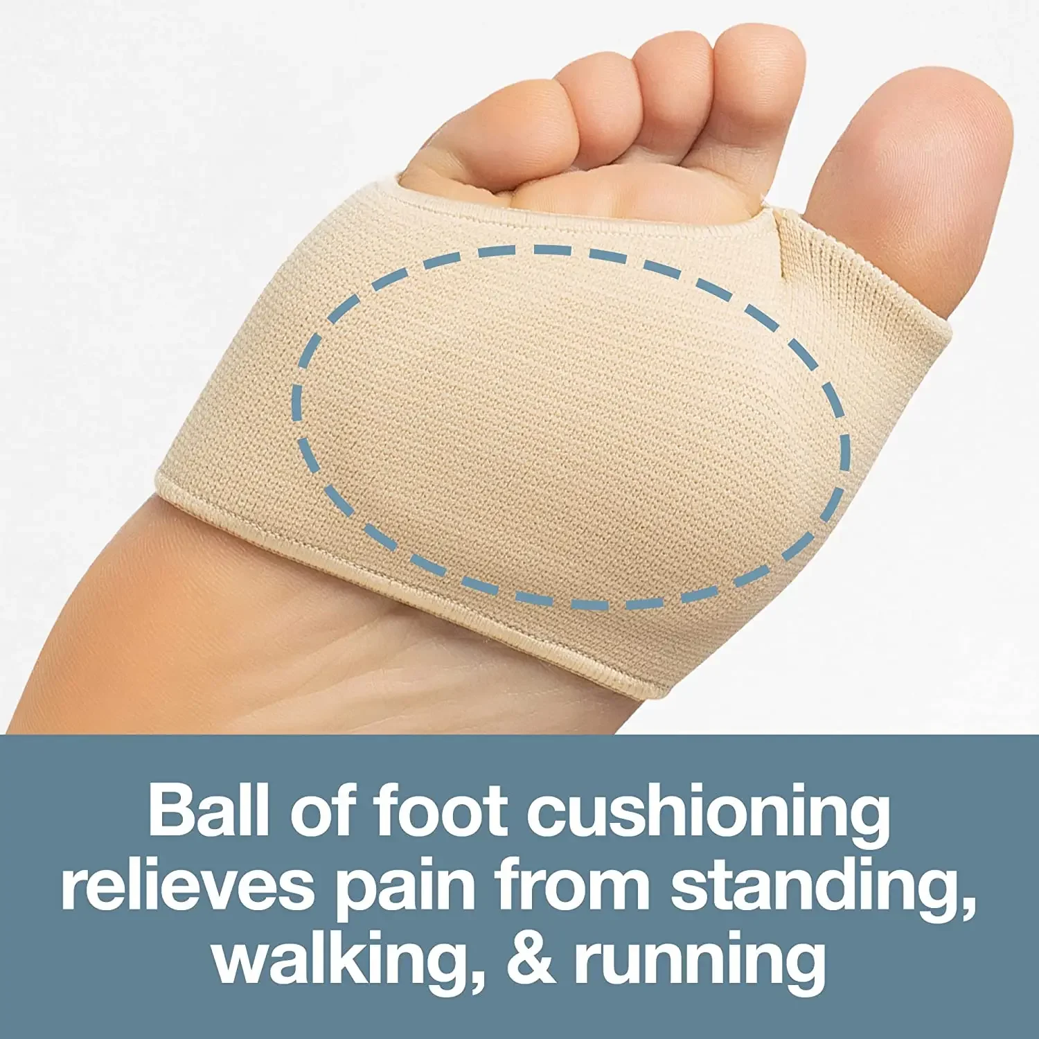 Silicone Metatarsal Sleeve Pads Half Toe Bunion Sole