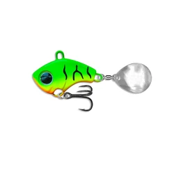 Premium Rotating Metal Spinner Fishing Lures - Vibrant Ice Fishing Jigs - 5g (A)