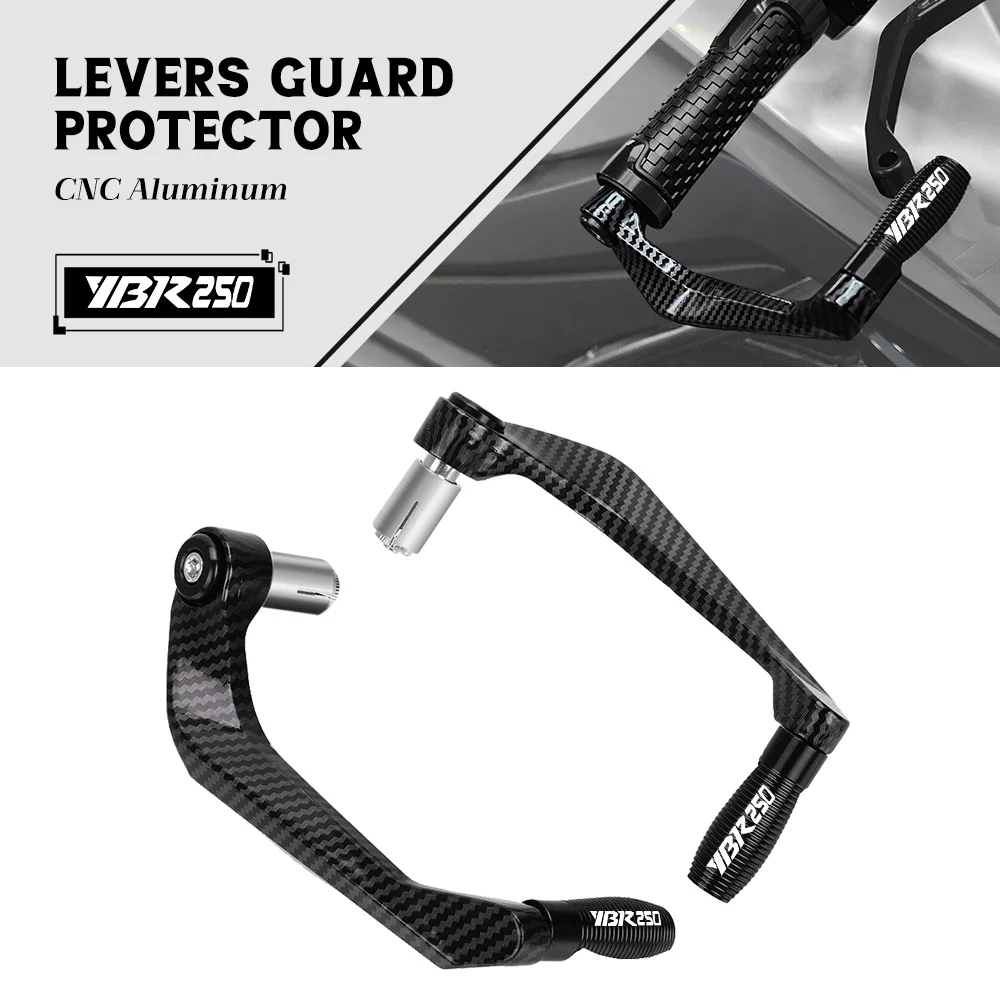 

22mm Motorcycle Handle bar Grips End Brake Clutch Levers Protection Guard FOR YAMAHA YBR250 YBR 250 CNC Aluminum Accessories