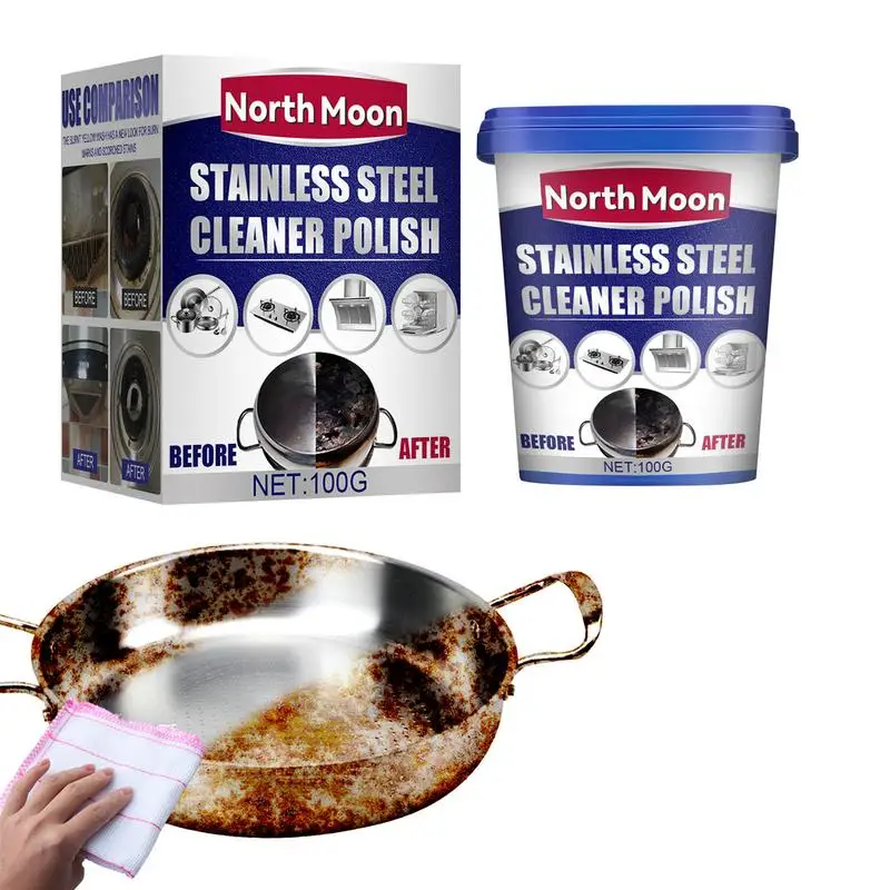 Stainless steel cleaning paste Scratches Remover agent Pot bottom