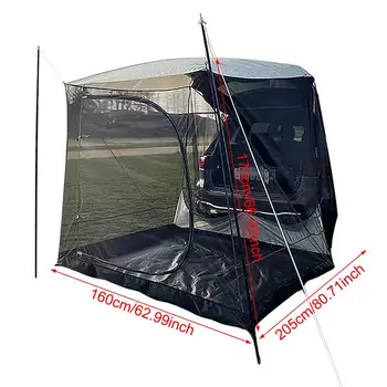 SUV MPV Car Truck Tent For Camping Car Rear Tent Waterproof 5-6 Person Auto Tail Tent Awning Beach Sunshade For Self-driving 6