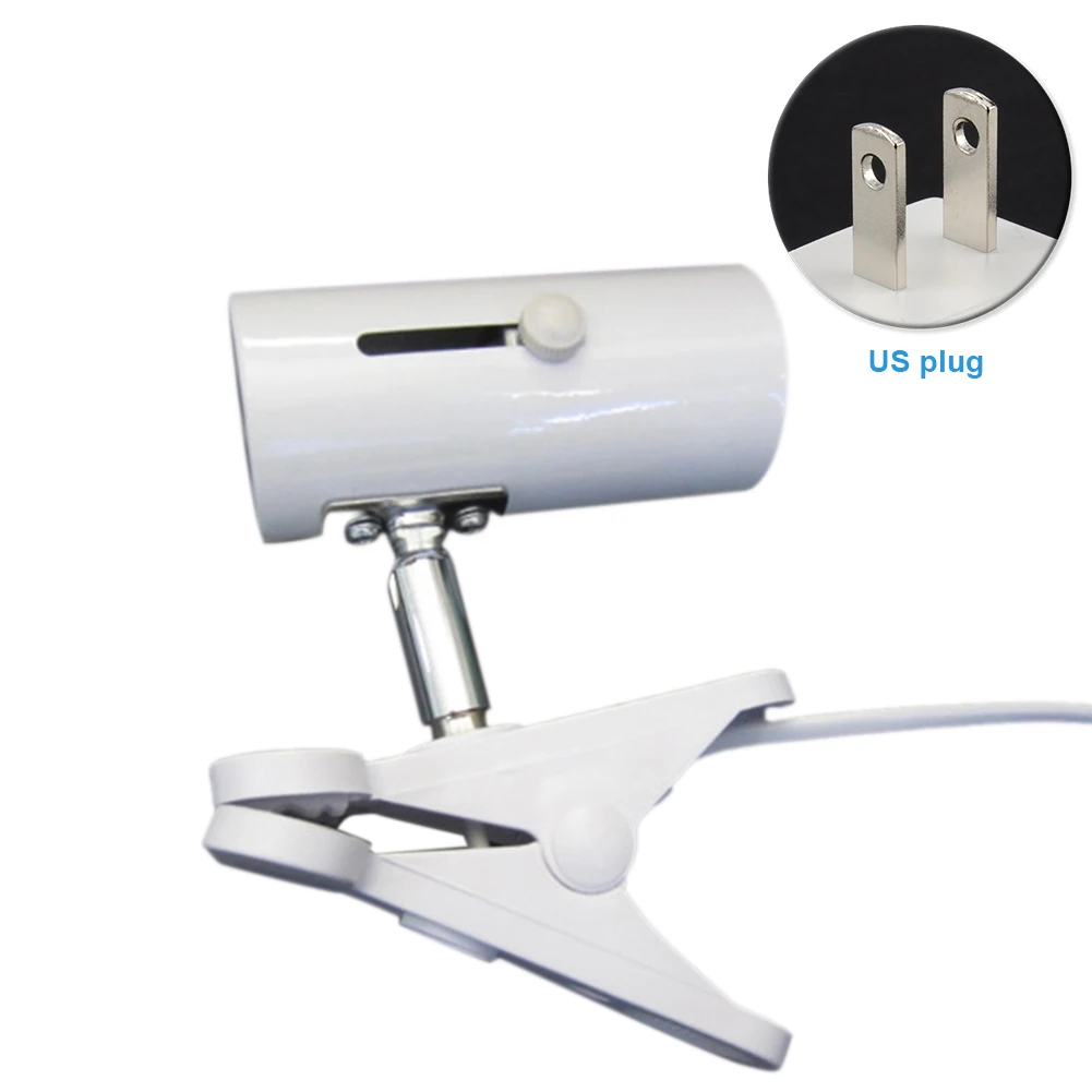 Fish Tank Bulb Clip Reptile Lamp Holder Metal Stand UVA+UVB Turtle Light Clamp with Switch Pet Habitat Heating Light Clip Cover - Image 4