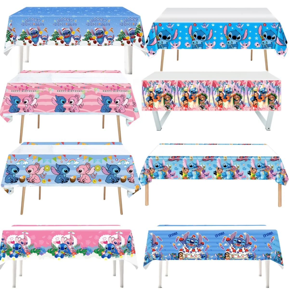 Disney Lilo & Stitch Tablecloth Table Cover Baby Shower Kids Party Supplies birthday tableware set birthday party supplies party supplies disposable tablecloth