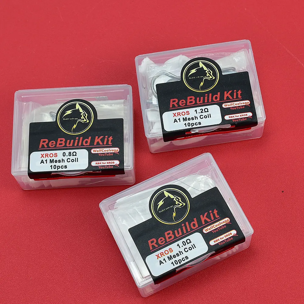 DIY Rebuild Kit RBK FOR XROS A1 Mesh 0.8/1.2/1.0ohm coils home diy hand