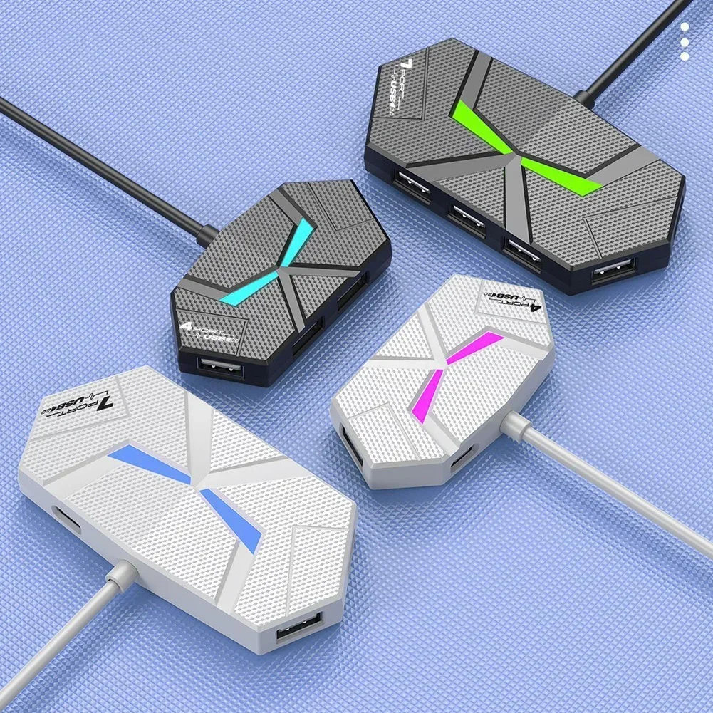 High-Speed Multi-Port USB Hub with Expander Cable