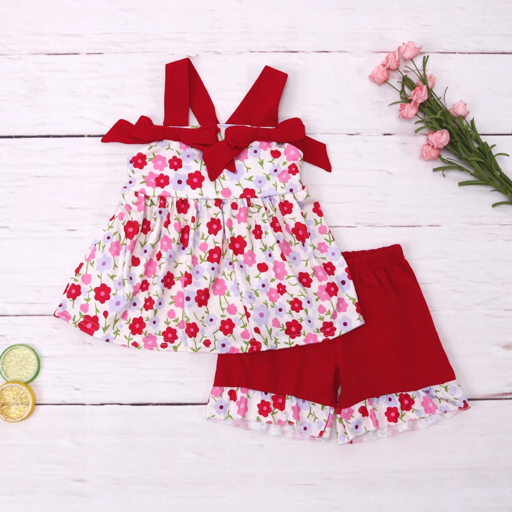 

Summer short Jumpsuit Baby Set Girl Clothes Bluey Bubble Lattices Suit Floral Print Bodysuit T-shirt Outfits Shorts