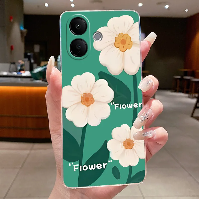 Floral Butterfly Bow Soft Transparent Phone Case - Silicone TPU Jelly Cover