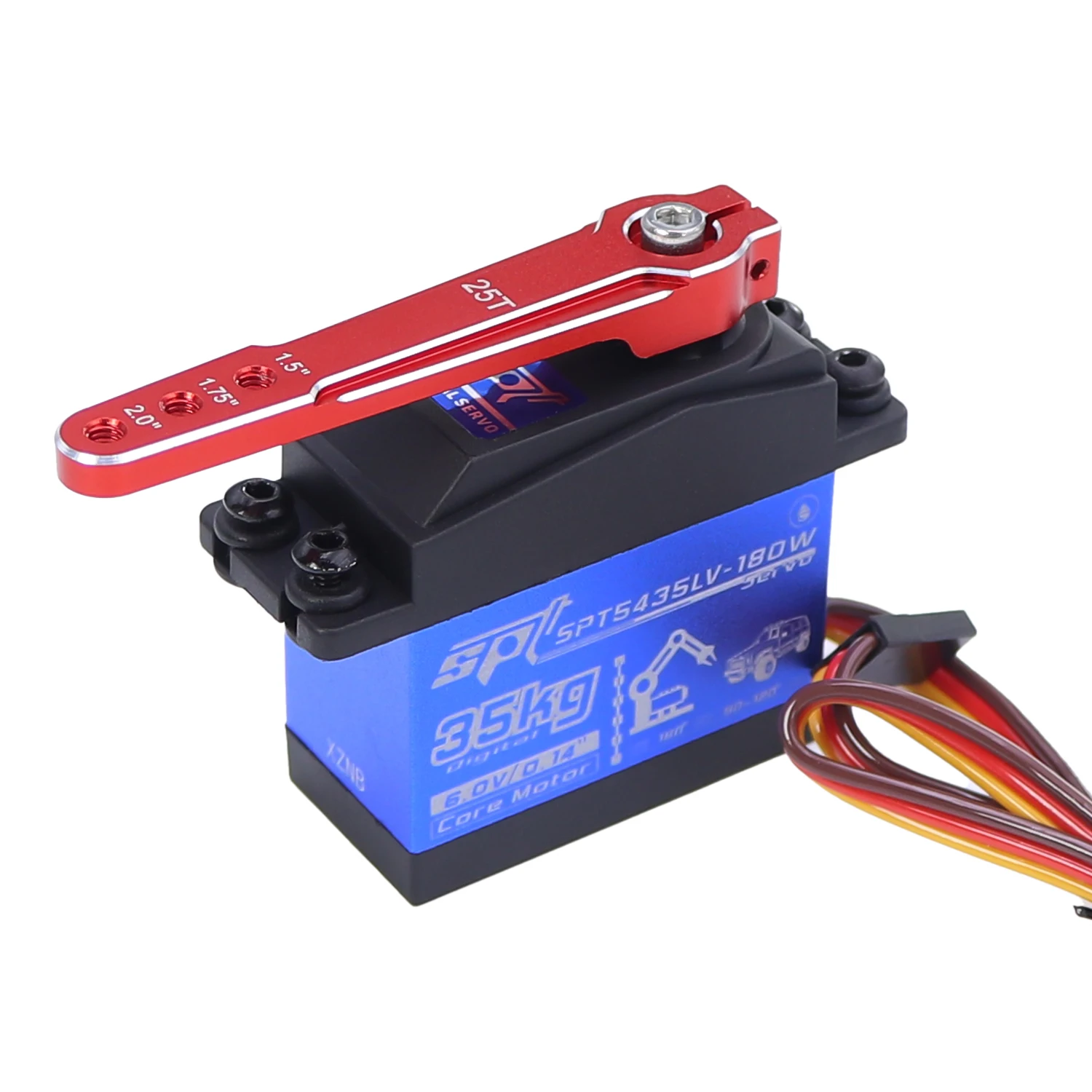 Aluminium 1,5'' 1,75'' 2,0 Zoll 25T Erweiterte Lenkservoarmhorn M3 3 Loch Für RC Auto SCX10 RC Flugzeug Servo Schwinge Teile – Detail 2