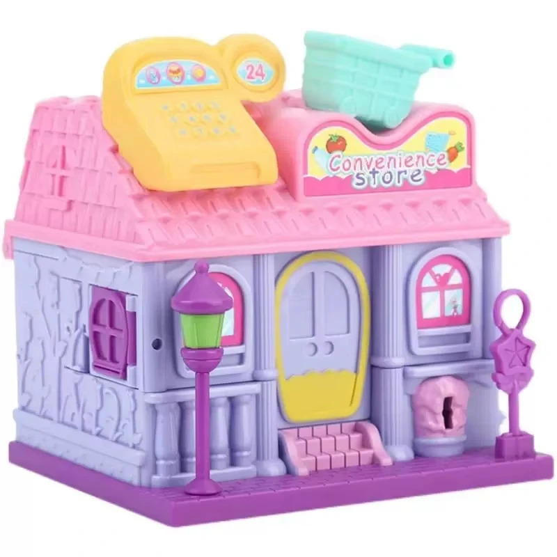 Parent-Child Toy Girl Surprise Every Family Treasure Box Princess Doll House Children Birthday Holiday Gift Scene Role Play 5